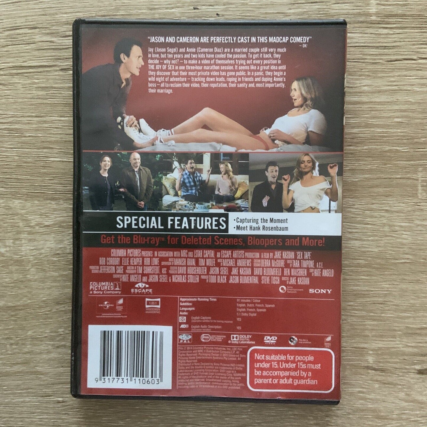 DVD SEX TAPE Cameron Diaz Jason Segel Romantic Comedy RomCom Movie