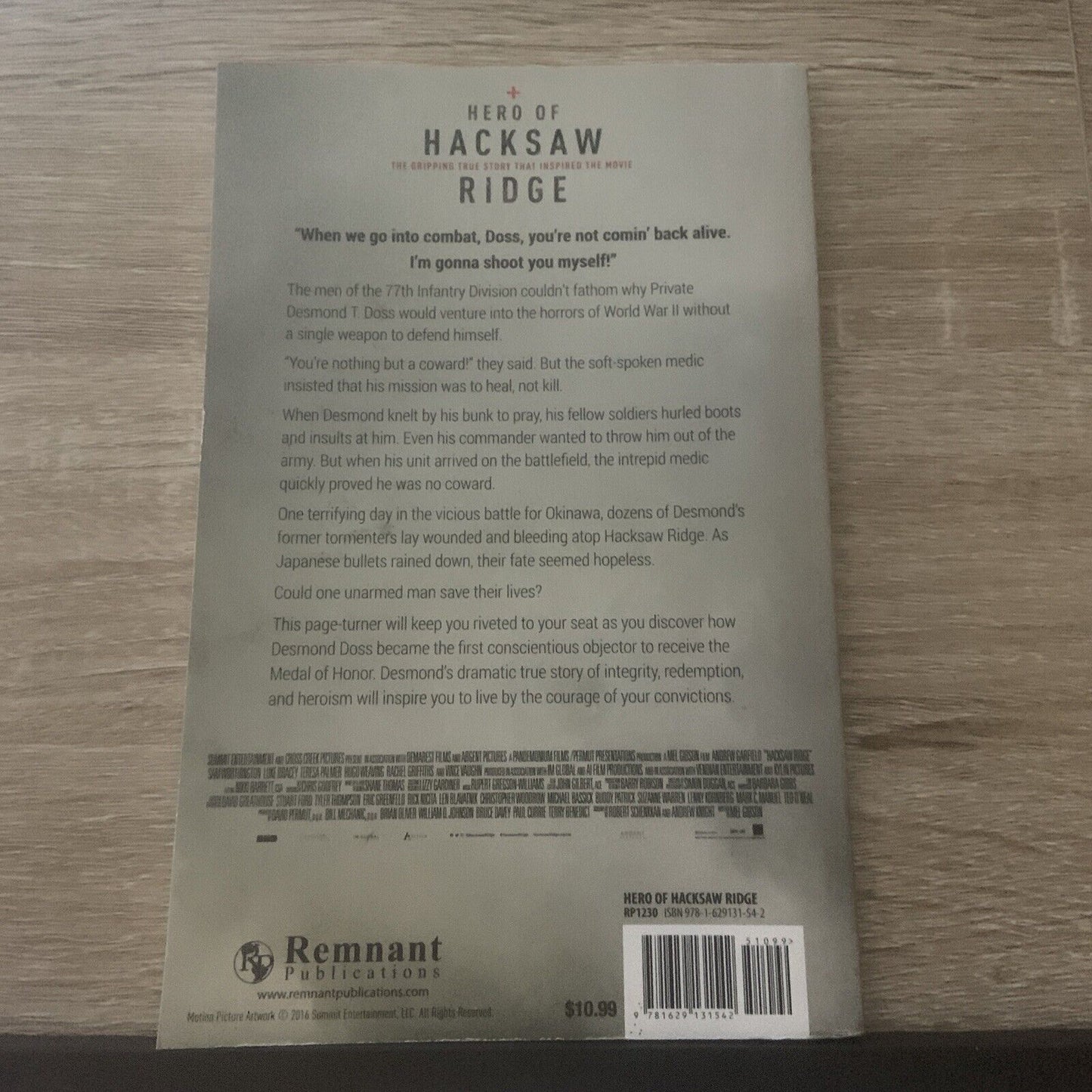 PB Book Hero of Hacksaw Ridge 2016 by Booton Herndon Doug Batchelor War Miltary