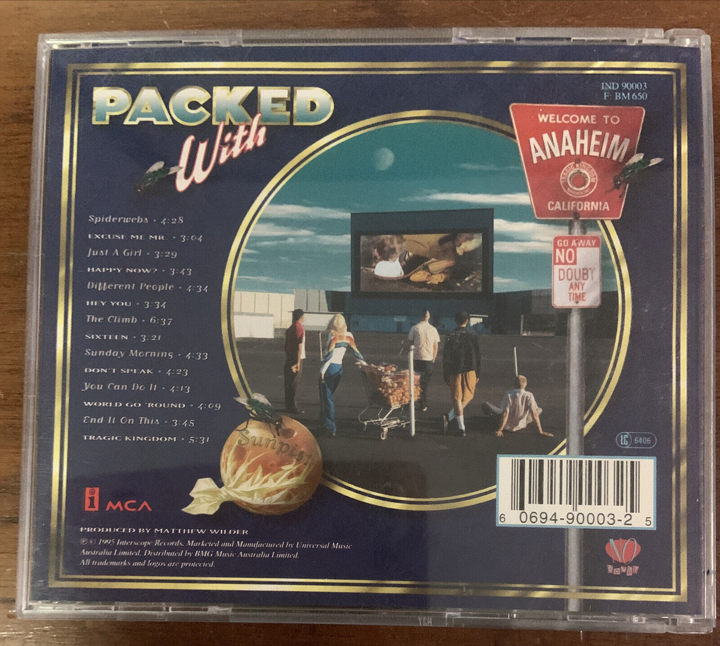 CD NO DOUBT 'TRAGIC KINGDOM' Ska Punk With Hit DON´T SPEAK MCA Audio Music Album
