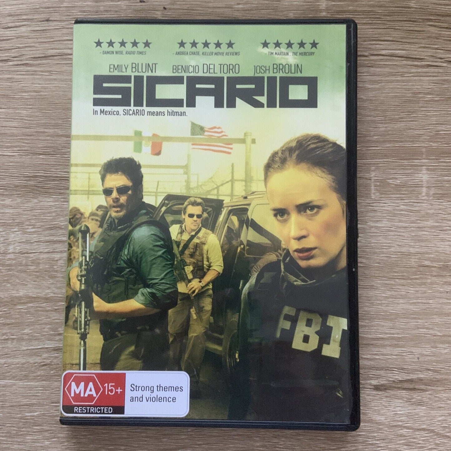 DVD SICARIO Emily Blunt Benicio Del Toro Josh Brolin R4 Action Movie