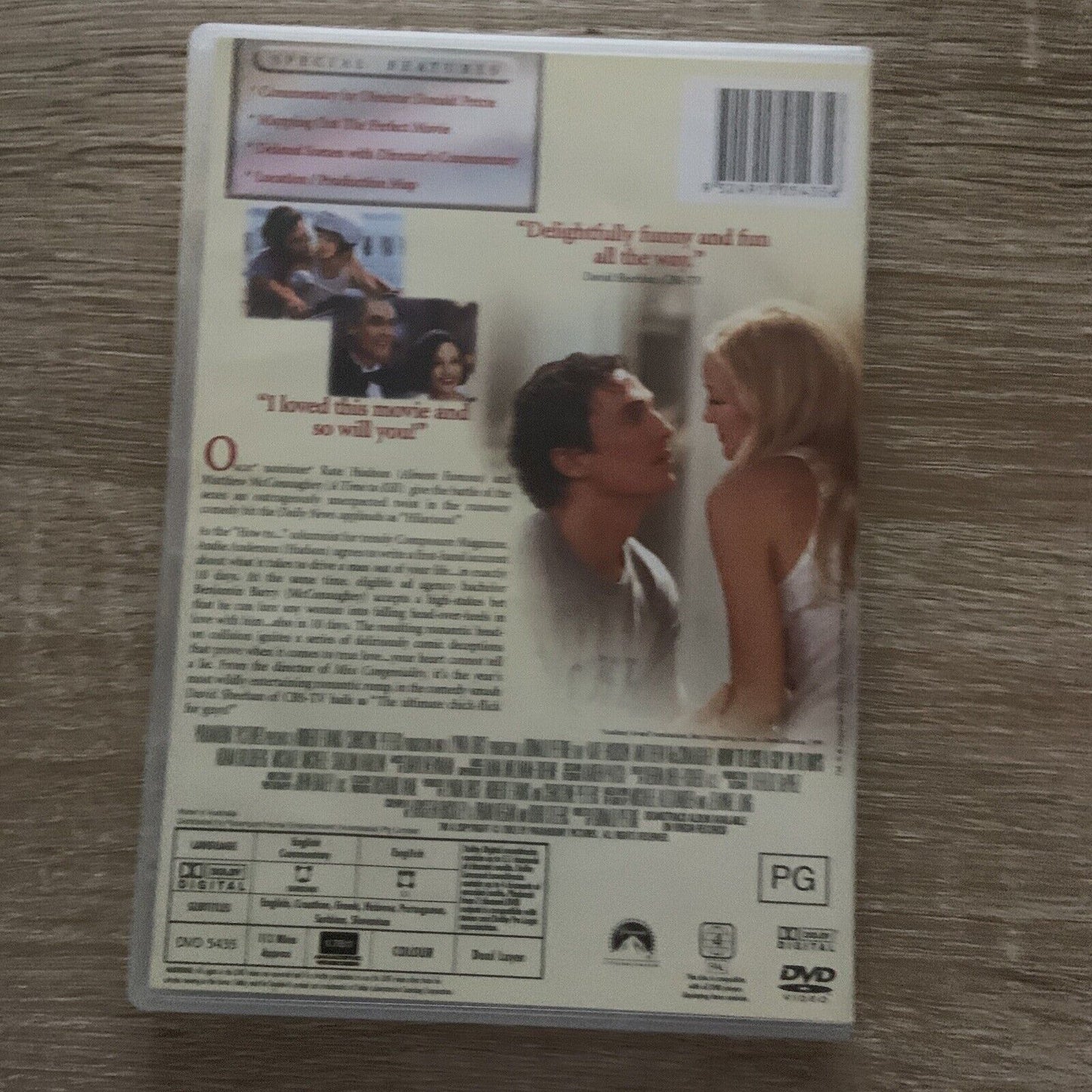 DVD HOW TO LOSE A GUY IN 10 DAYS 2002 Matthew McConaughey Kate Hudson Movie