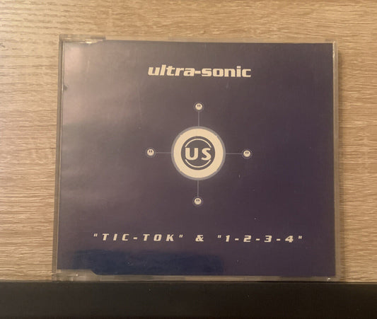 CD Single Ultra-Sonic ‎– Tic-Tok & 1-2-3-4  Central Station Records Club Scene