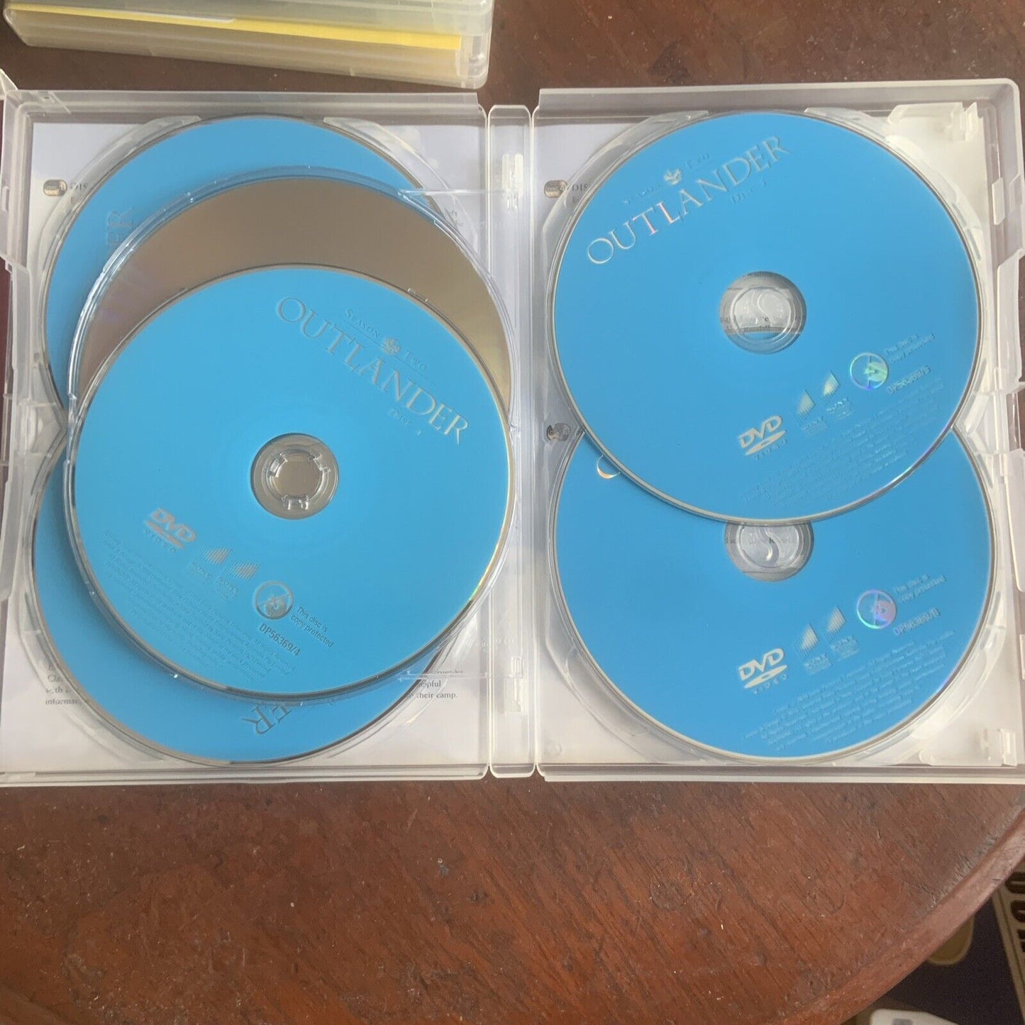 DVD OUTLANDER Season 2 Slip Case 6 X DVDS 2016 R 2 4 5 Reversible Character Card