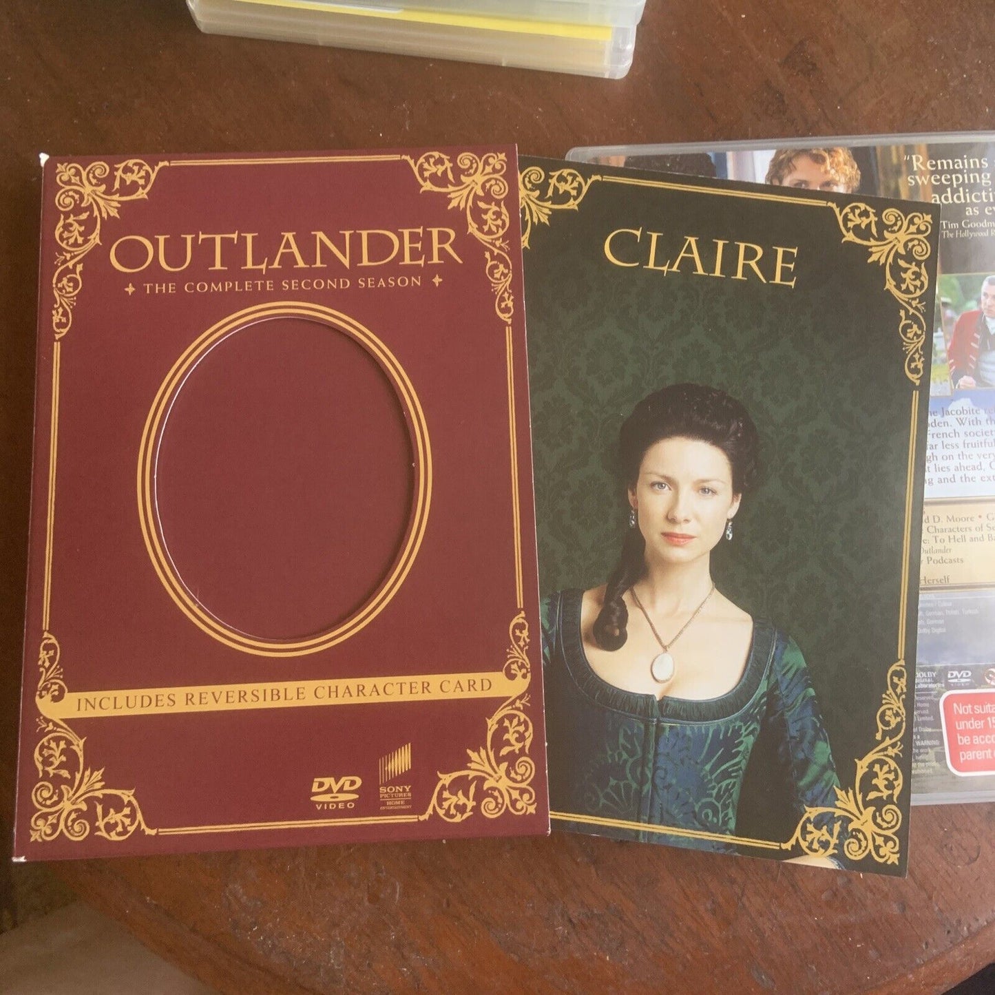 DVD OUTLANDER Season 2 Slip Case 6 X DVDS 2016 R 2 4 5 Reversible Character Card