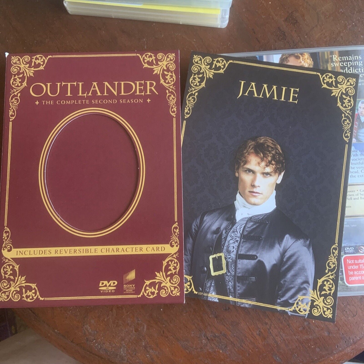 DVD OUTLANDER Season 2 Slip Case 6 X DVDS 2016 R 2 4 5 Reversible Character Card