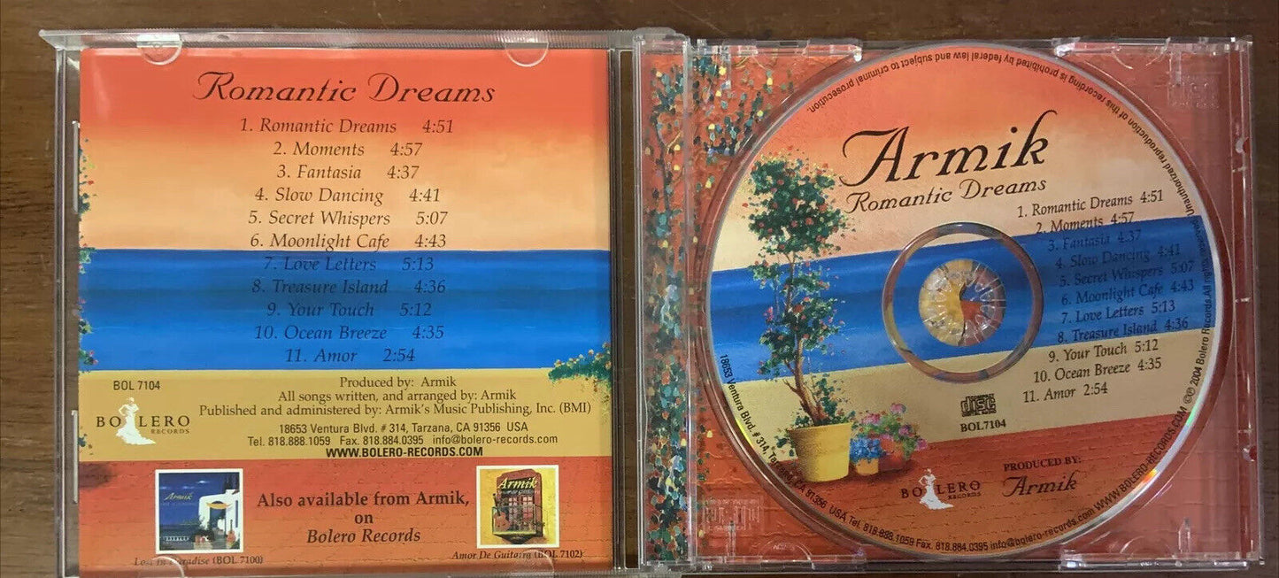 CD ARMIK Romantic Dreams Audio Music Album 2004 11 Tracks Love Romance