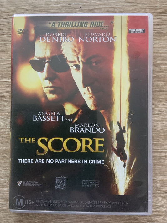 DVD THE SCORE R4 Robert De Niro Edward Norton Heist Crime Thriller Action