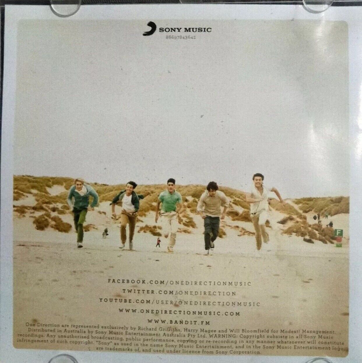 CD One Direction “Up All Night” SONY MUSIC 16 Tracks 1st Album Australia
