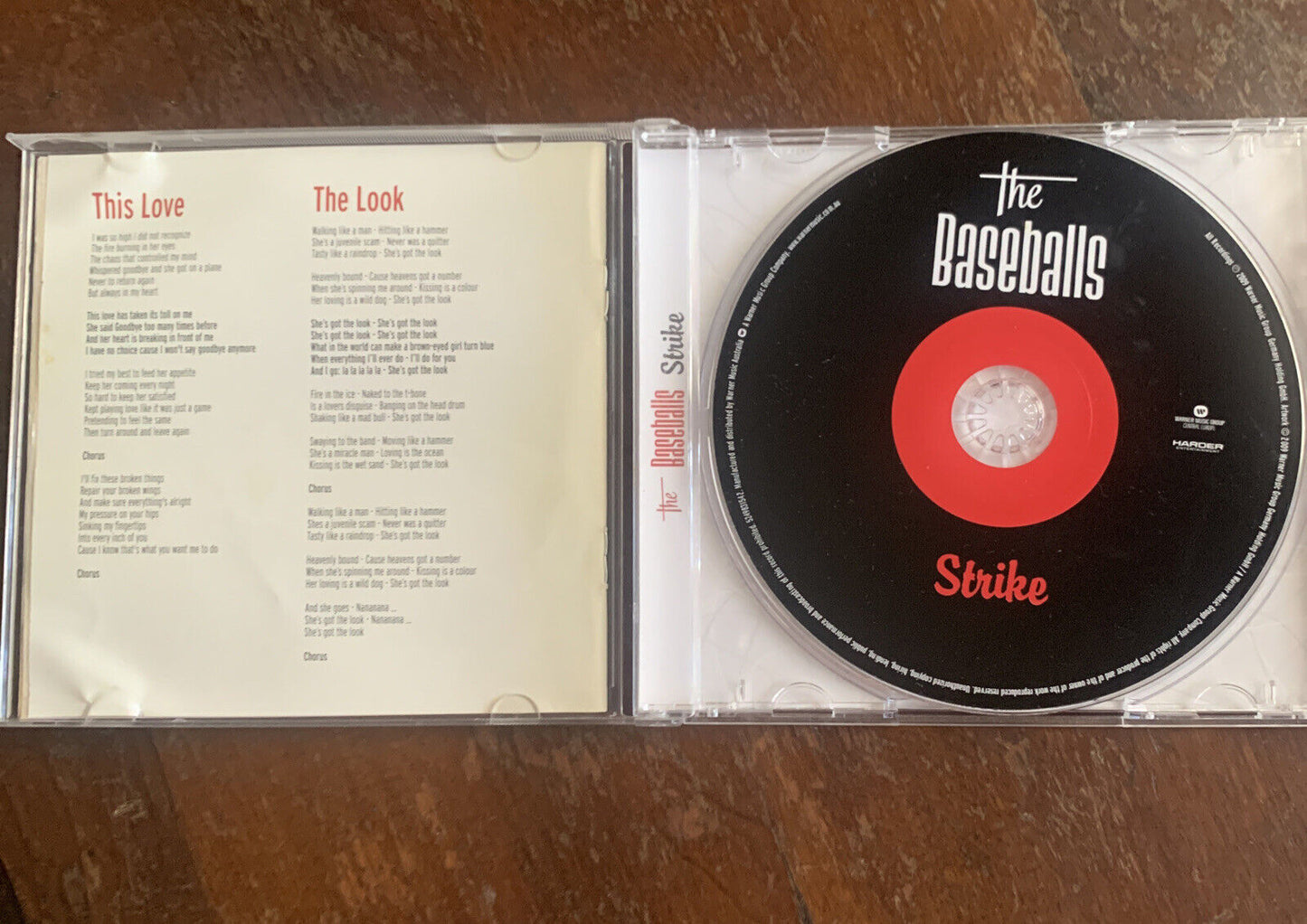 CD The Baseballs Strike BOSCA Audio Music Album 2009 Warner Music Pop Rare