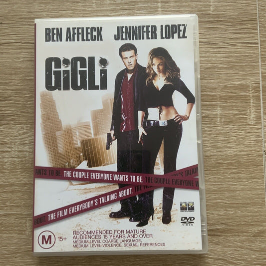DVD GIGLI Film Ben Affleck Jennifer Lopez Murder Blackmail Temptation Redemption