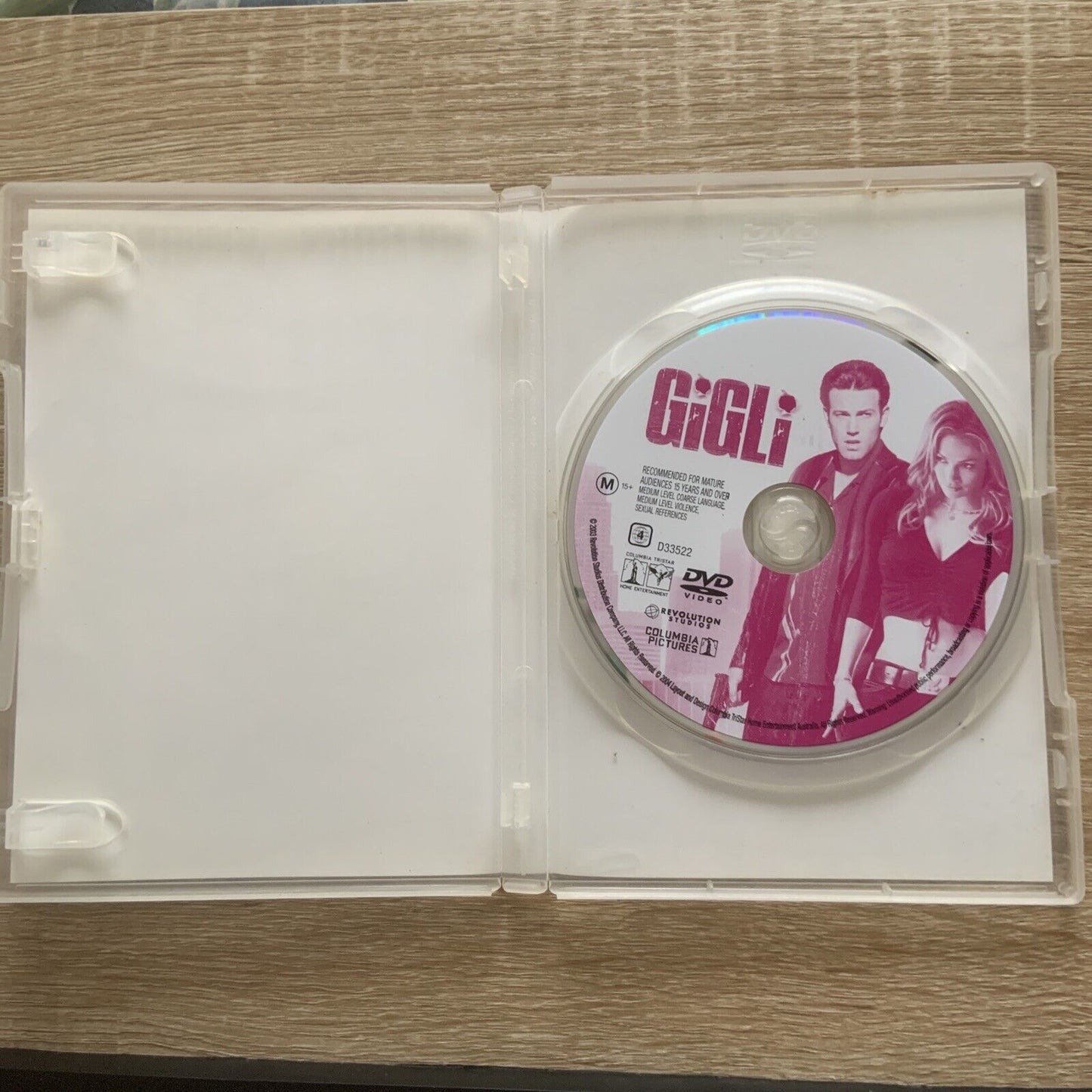 DVD GIGLI Film Ben Affleck Jennifer Lopez Murder Blackmail Temptation Redemption