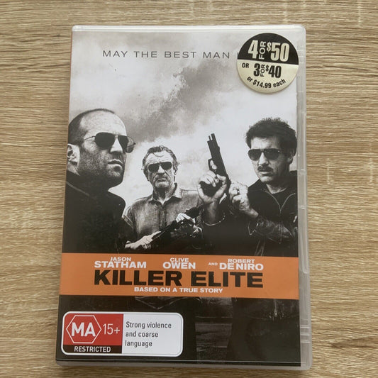 DVD KILLER ELITE Jason Statham Robert De Niro Clive Owen Region 4 True Story