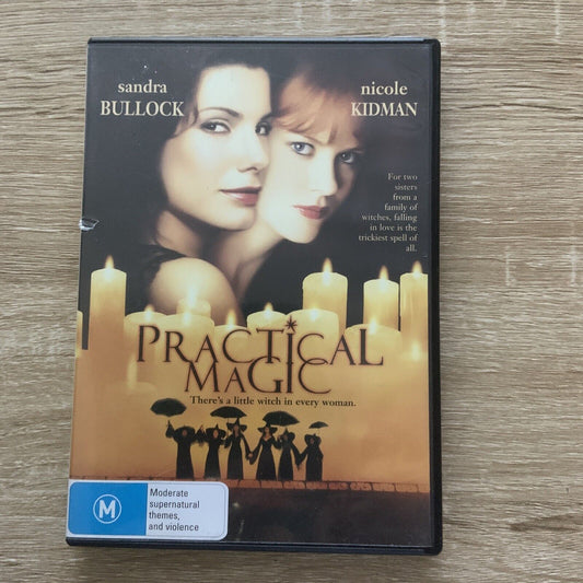 DVD PRACTICAL MAGIC Sandra Bullock Nicole Kidman R4 Fantasy Romantic Comedy