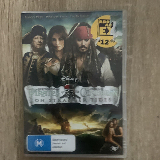 DVD Pirates Of The Caribbean On Stranger Tides 2011 Johnny Depp Ex Rental Clean