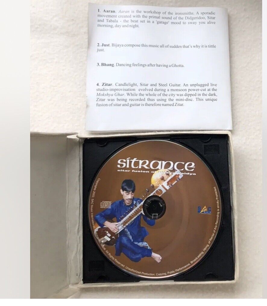 CD Bijaya Vaidya Sitrance SITAR FUSION SAC Music International Nepal