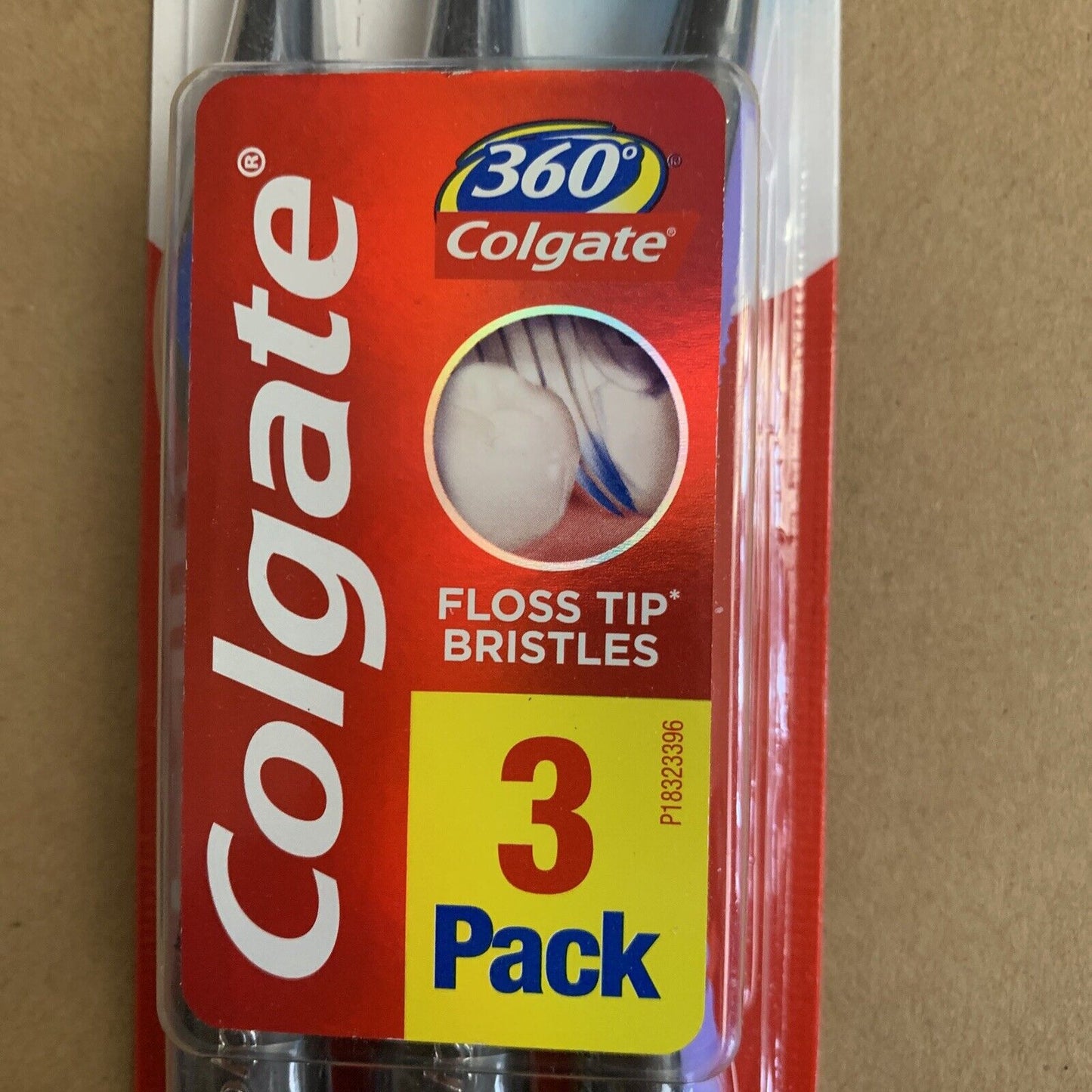 COLGATE 3X Toothbrush 360 WHOLE MOUTH CLEAN MEDIUM Pack Sealed NEW