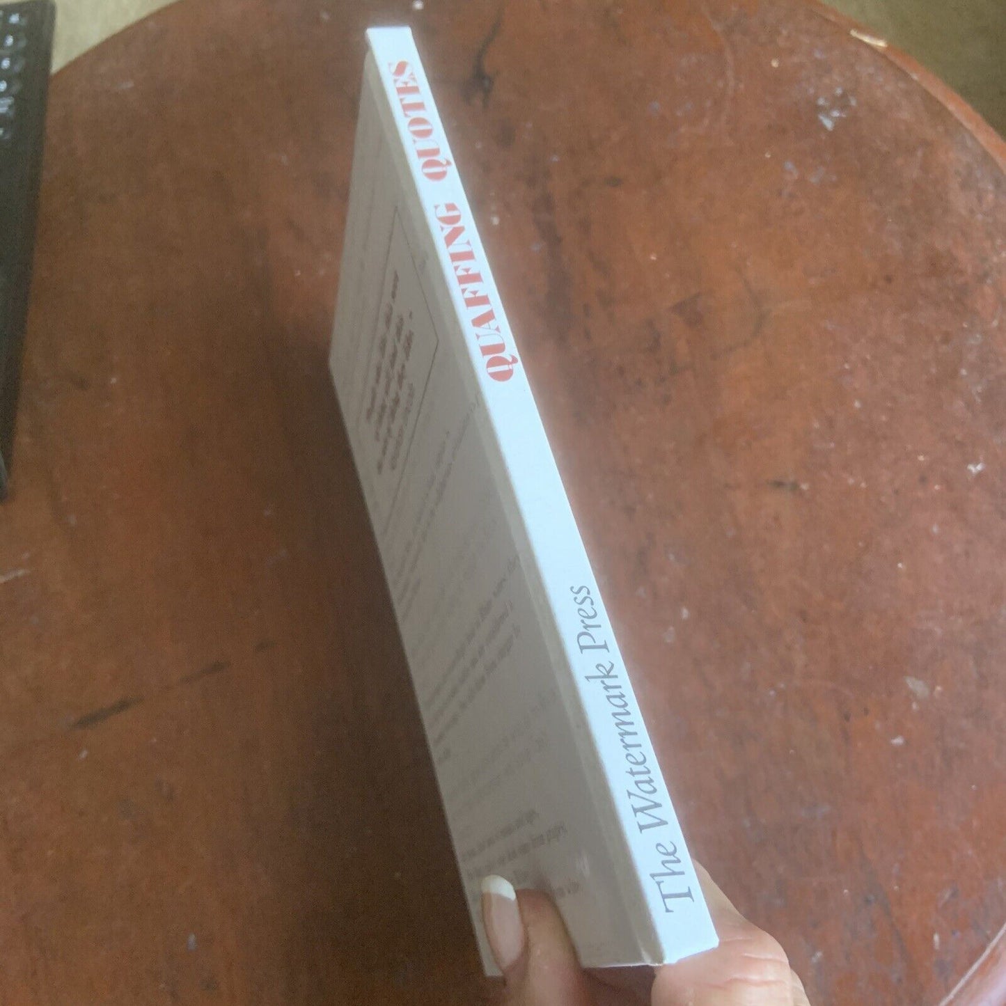 HC Quaffing Quotes and wine facts Small BOOK 1984 Watermark Press Chris Foulkes