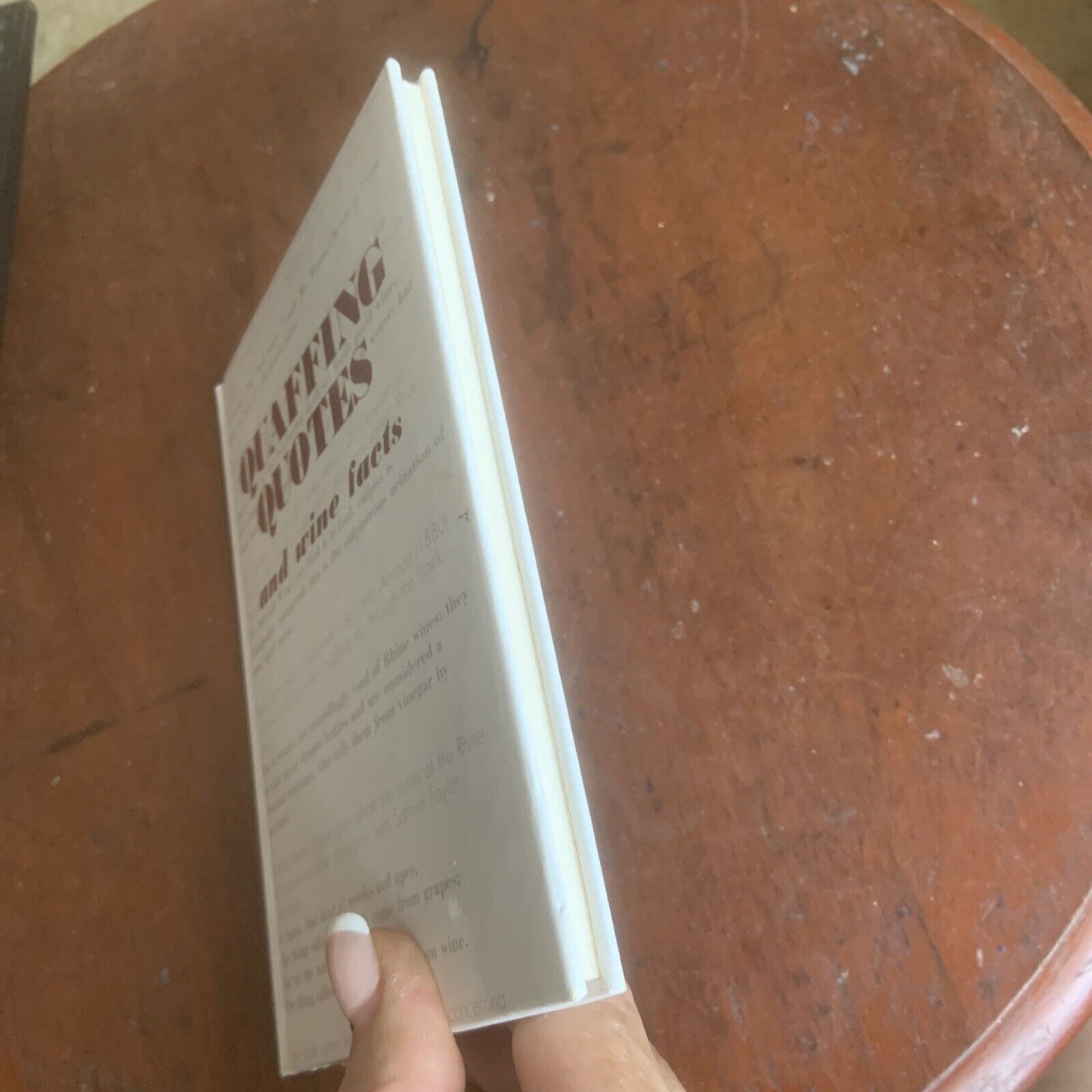 HC Quaffing Quotes and wine facts Small BOOK 1984 Watermark Press Chris Foulkes