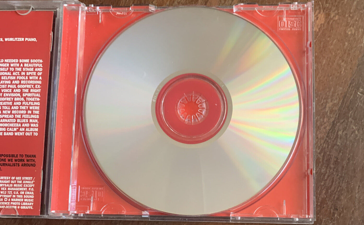 CD BIG CALM Morcheeba Album 1998 Skye Edwards P &R Godfrey Pete Norris Indochina