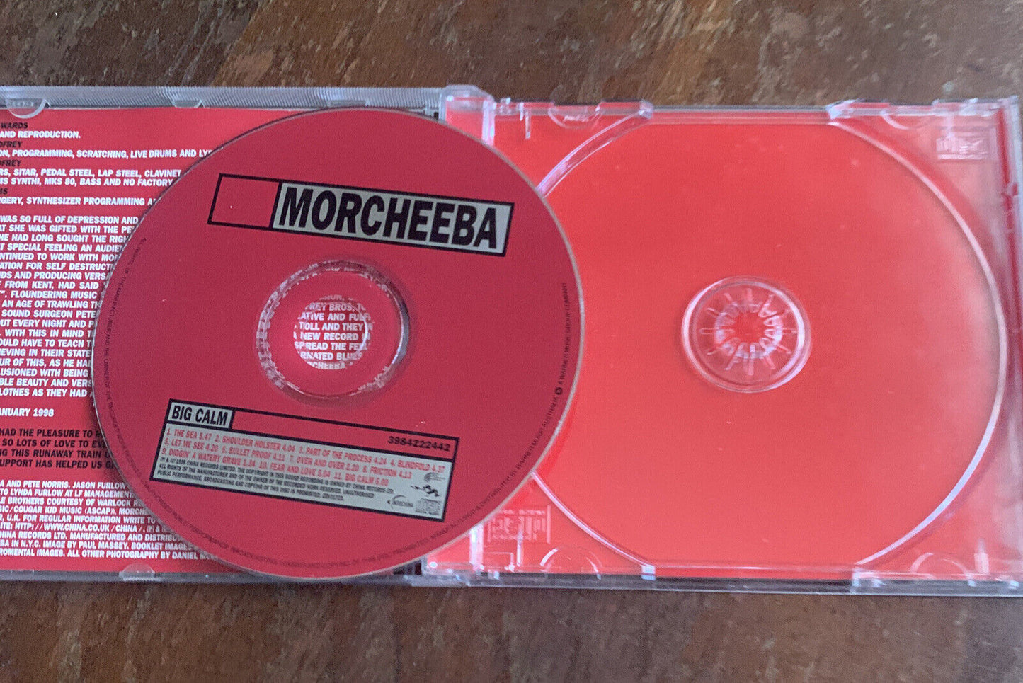 CD BIG CALM Morcheeba Album 1998 Skye Edwards P &R Godfrey Pete Norris Indochina