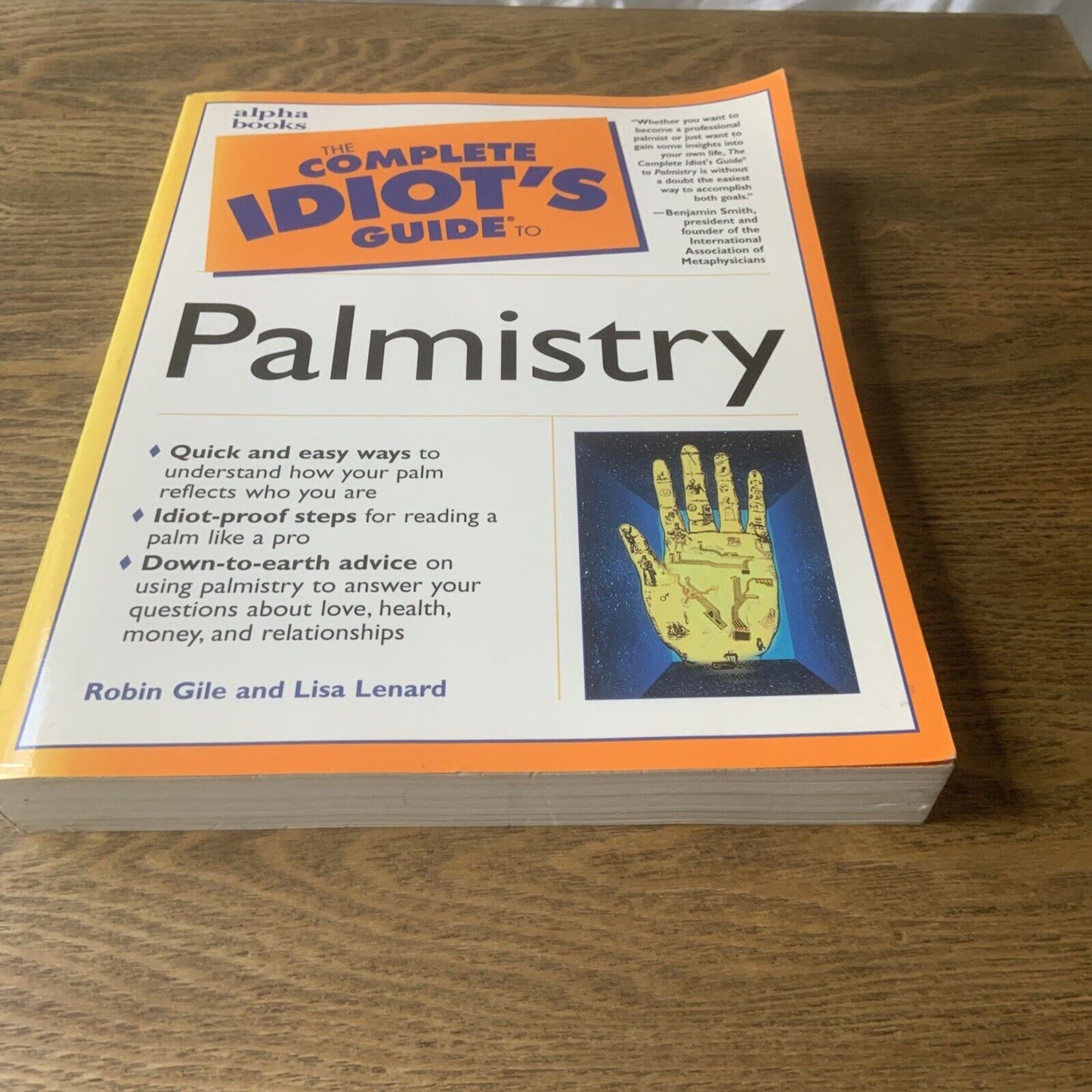 PB Book The Complete Idiot's Guide to PALMISTRY by Robin Gile Lisa Lenard 1999