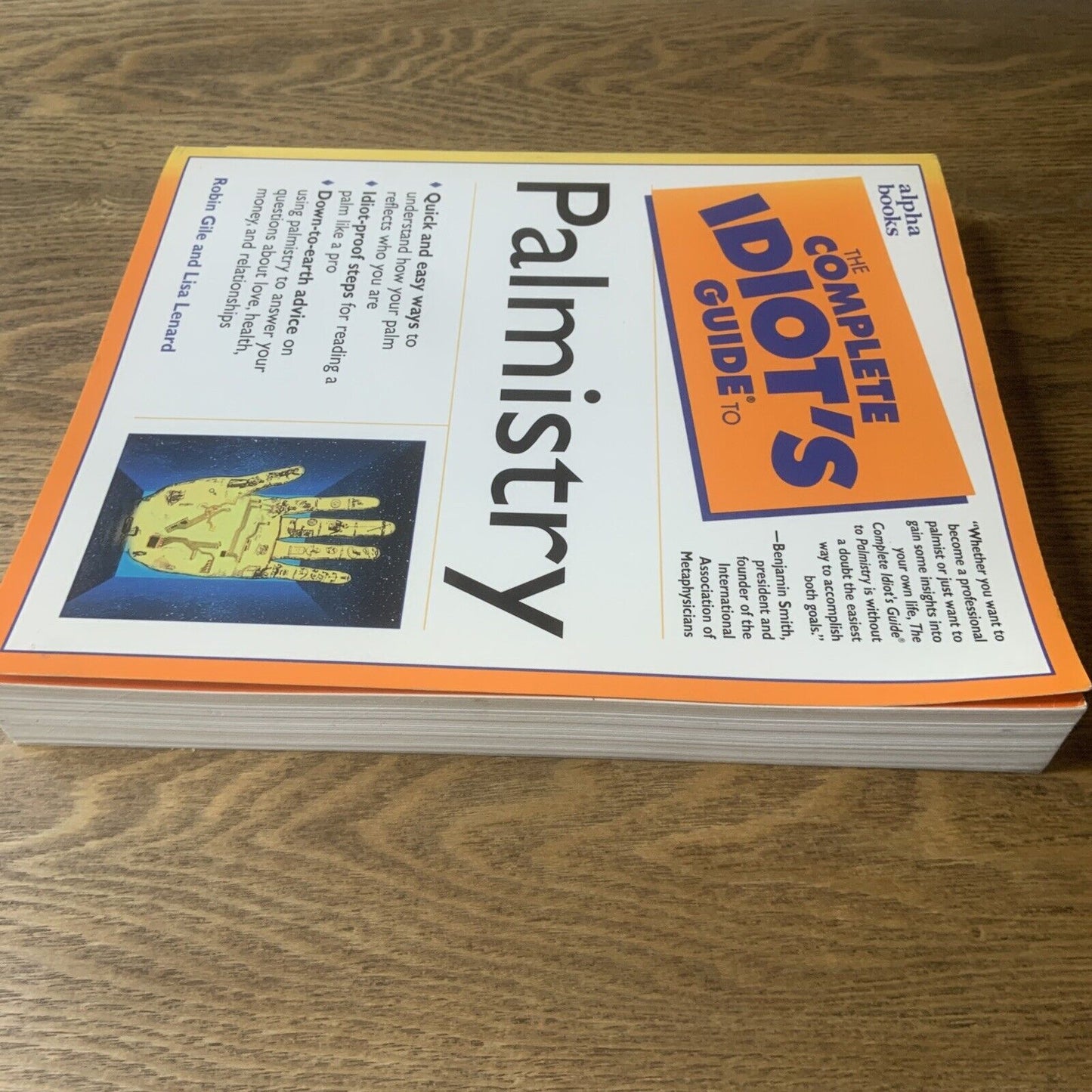 PB Book The Complete Idiot's Guide to PALMISTRY by Robin Gile Lisa Lenard 1999