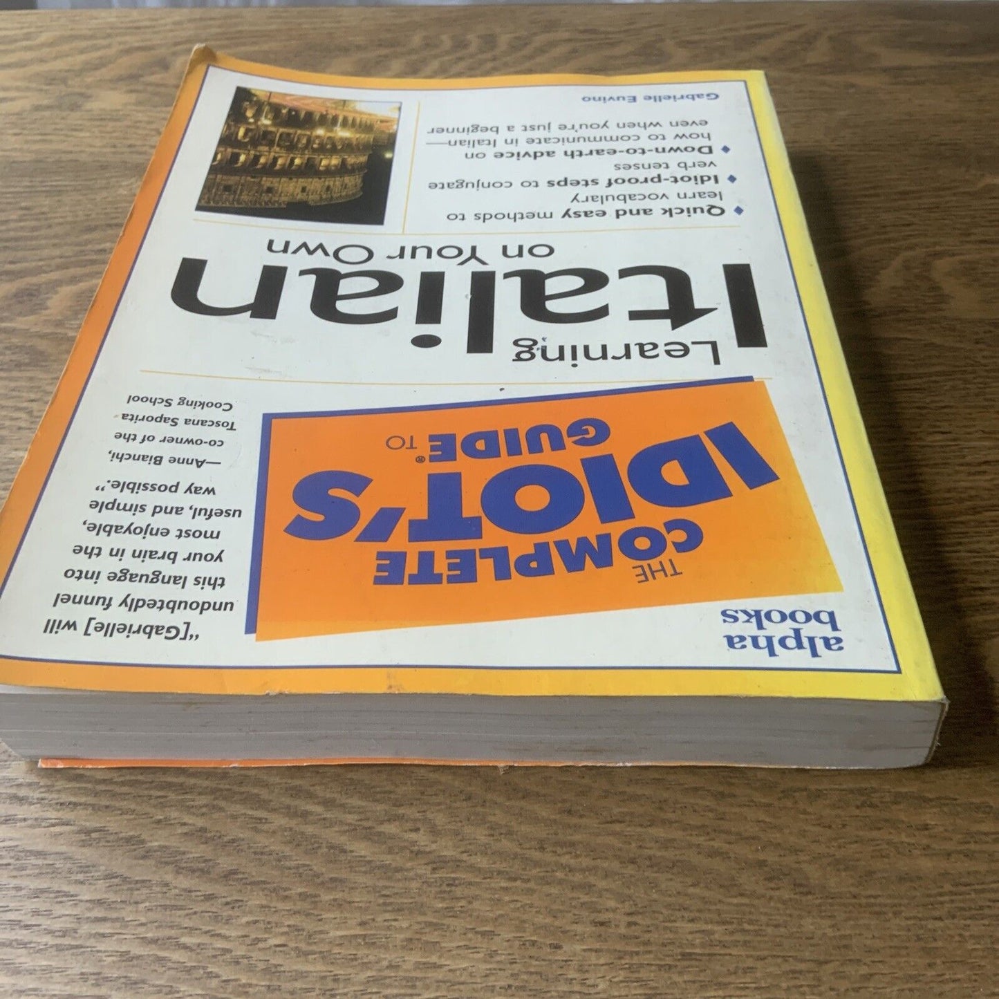 PB Complete Idiot's Guide to LEARNING ITALIAN on Your Own Gabrielle Euvino 2000