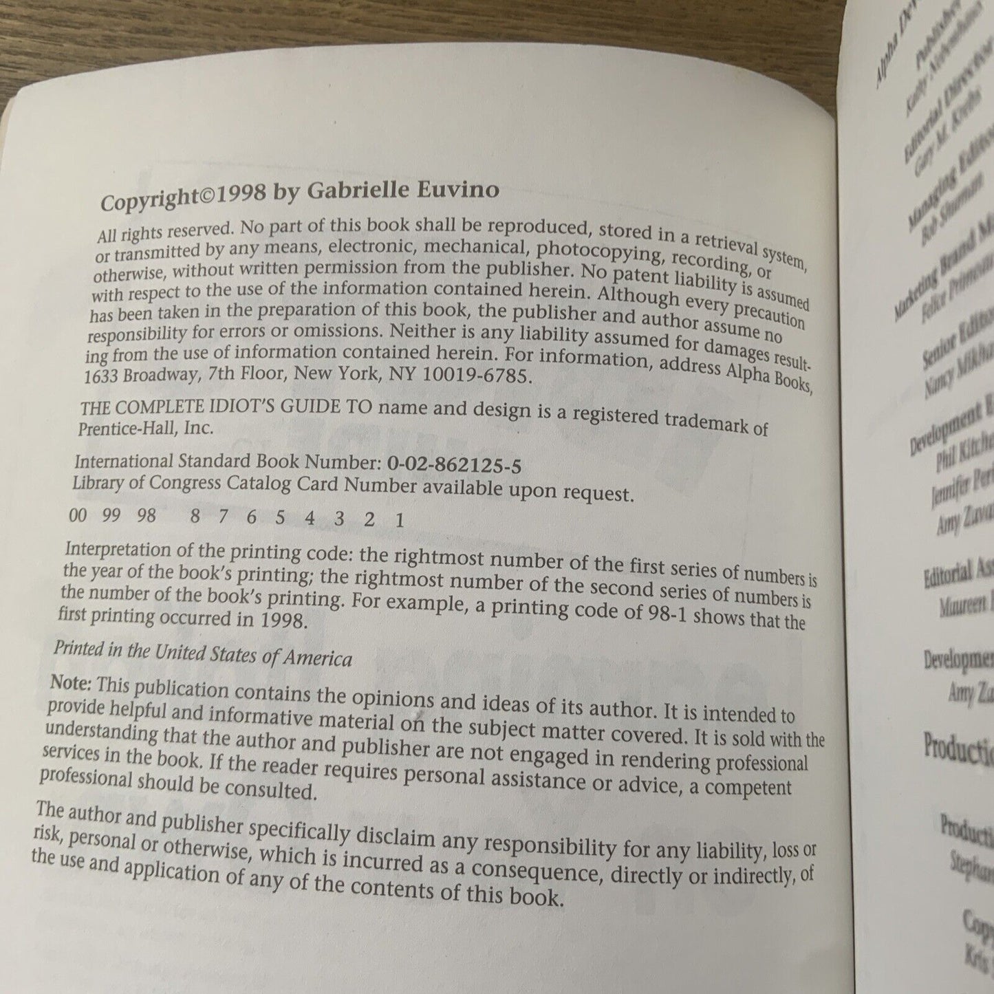 PB Complete Idiot's Guide to LEARNING ITALIAN on Your Own Gabrielle Euvino 2000