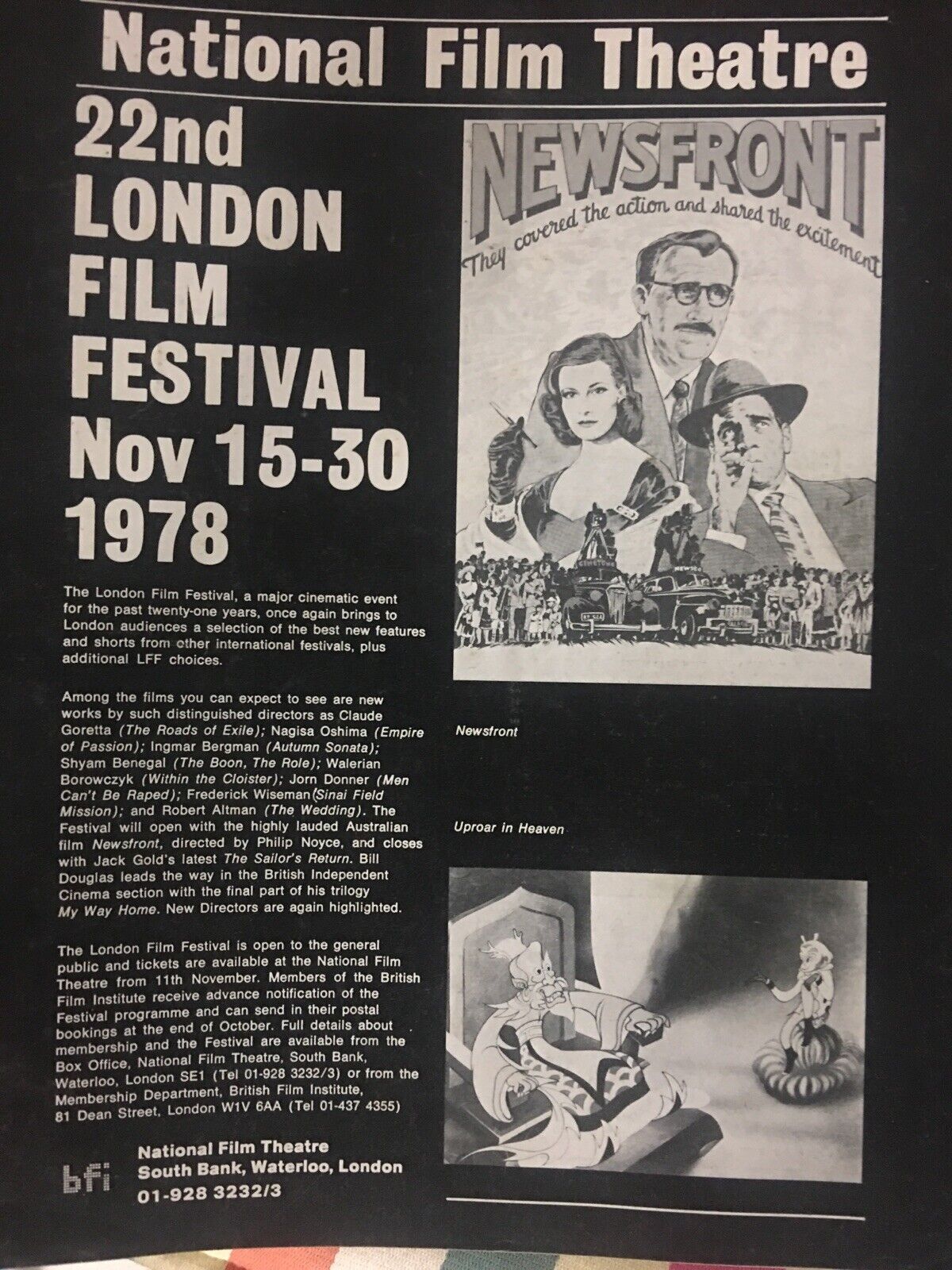 Magazine FILMS & FILMING November 1978 UK James Coburn Eric Roberts