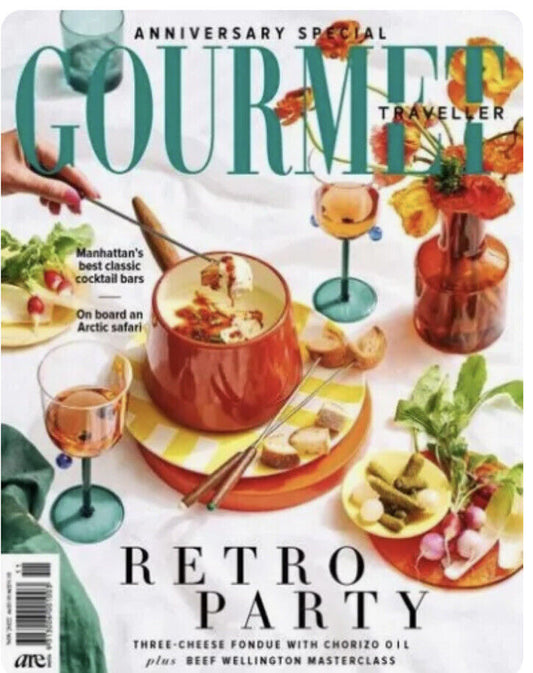 Magazine Australian Gourmet Traveller Nov 2022 Anniversary Special Party Fondue