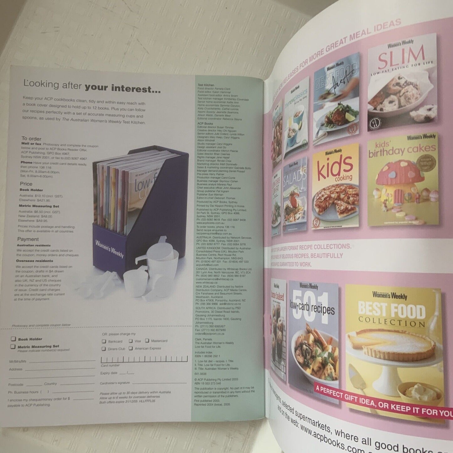 Cookbook Australian Women's Weekly Low-Fat Food For Life Bookazine Modern AWW