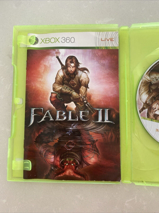 Fable II Microsoft XBOX 360 Disc And Booklet Manual Case Game