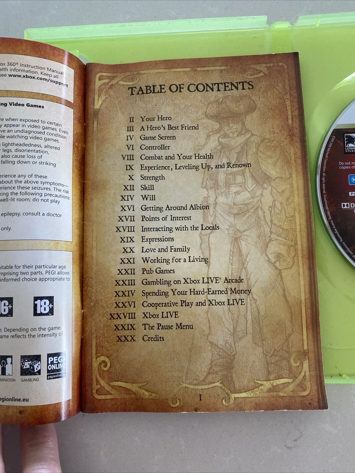 Fable II Microsoft XBOX 360 Disc And Booklet Manual Case Game