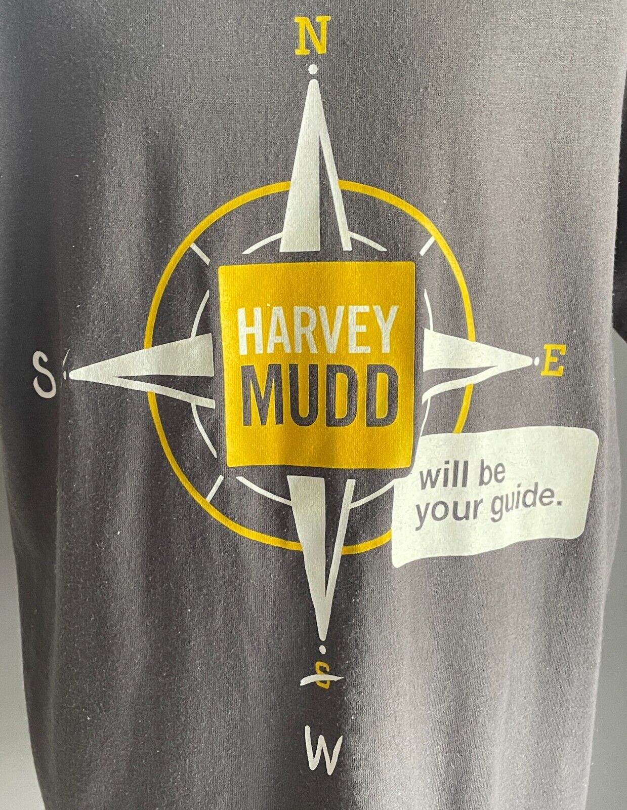 HARVEY MUDD COLLEGE California USA Grey T-Shirt Size 14/16 Print @ Chest & Back