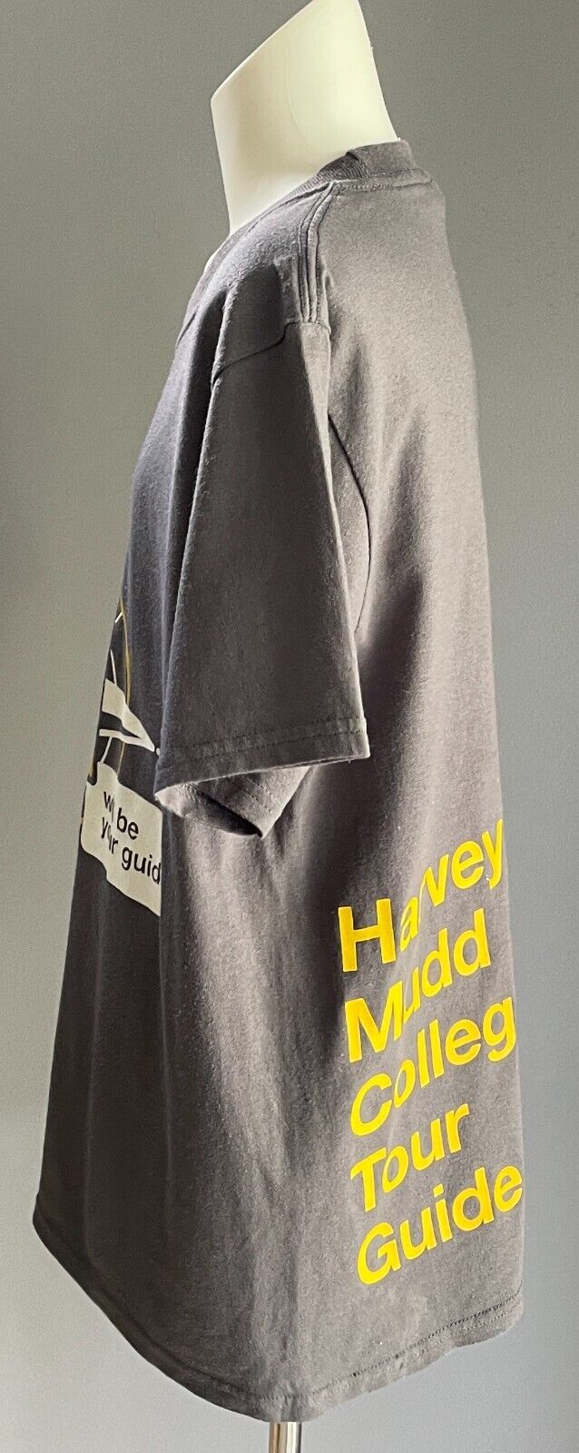 HARVEY MUDD COLLEGE California USA Grey T-Shirt Size 14/16 Print @ Chest & Back