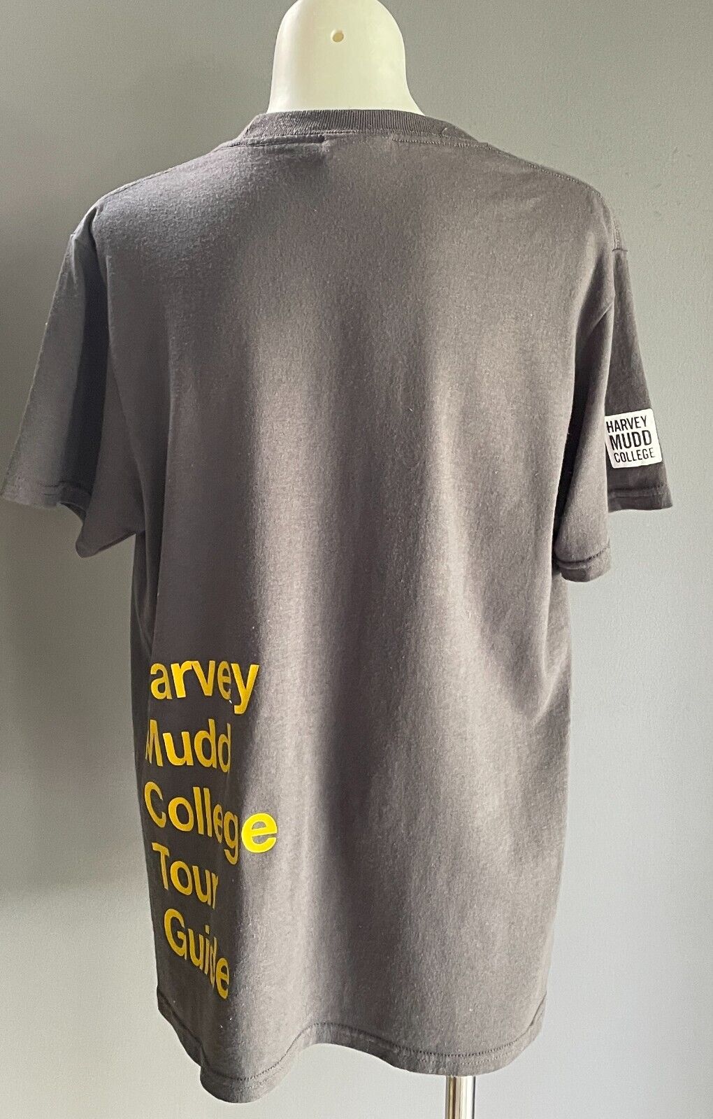 HARVEY MUDD COLLEGE California USA Grey T-Shirt Size 14/16 Print @ Chest & Back