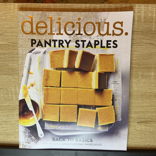 Cookbook PANTRY STAPLES Delicious Magazine PB 2020 90+ Recipe Back To Basics NEW
