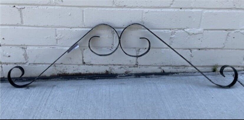 Garden Gate Rustic Vintage Front Side Cyclone Mesh Period Scroll Top 90H 87W