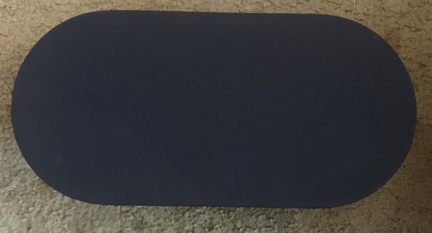 DYSON Hair Dryer BOX Navy Blue Vinyl Suede Velour Oval Storage Case REPLACEMENT
