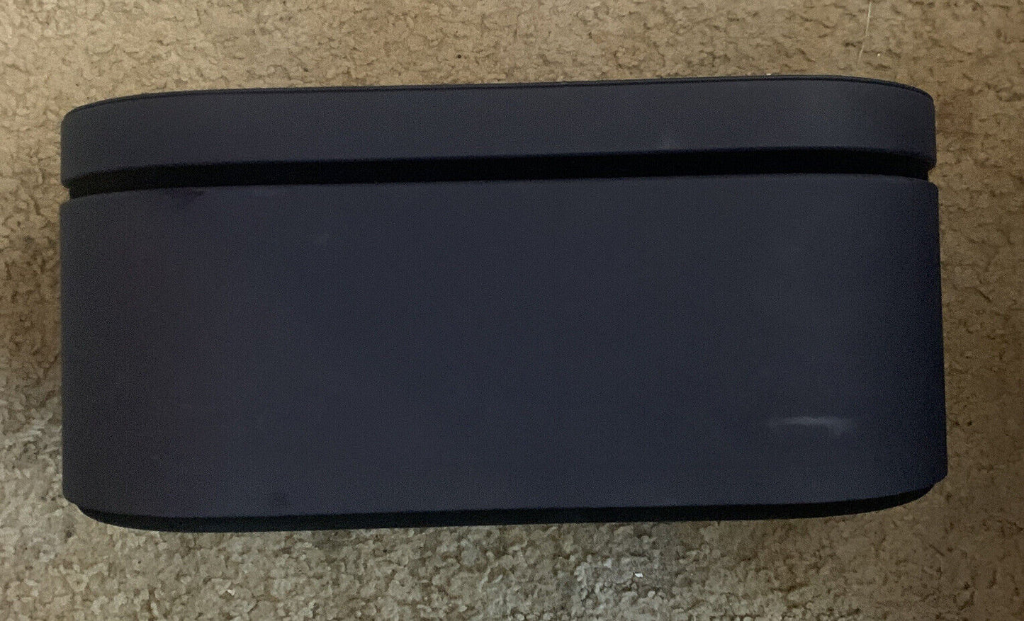 DYSON Hair Dryer BOX Navy Blue Vinyl Suede Velour Oval Storage Case REPLACEMENT
