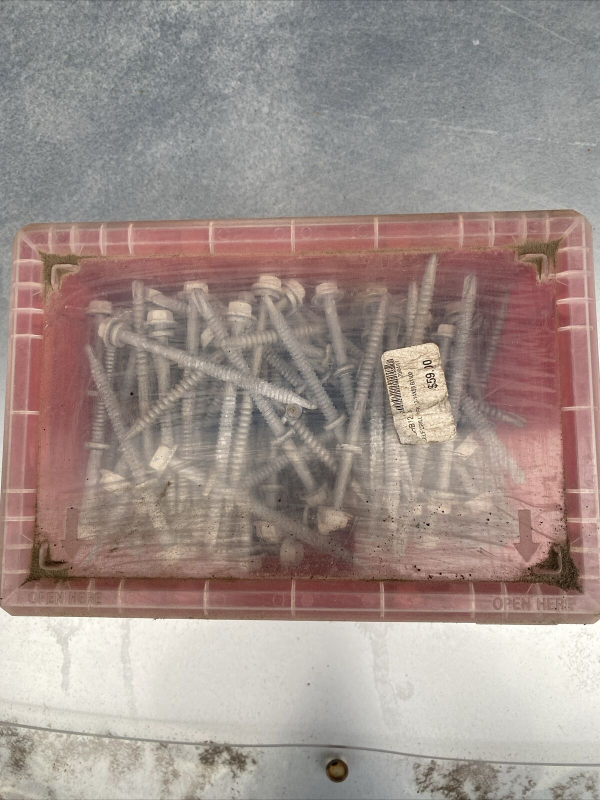 HEX HEAD Self Drill Screws W Washer Galvanised 12-14 x 95mm Box of 150 NOS