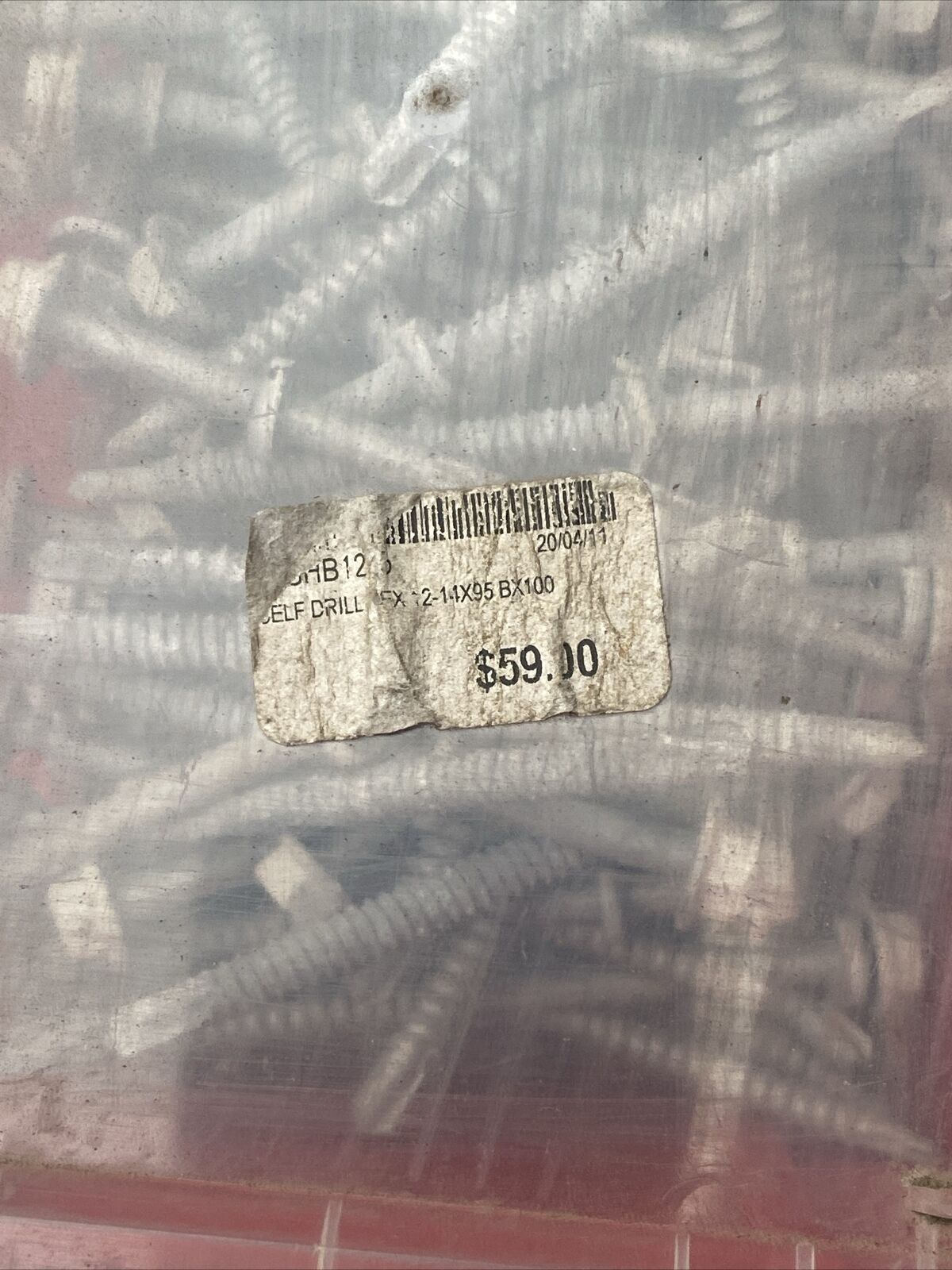 HEX HEAD Self Drill Screws W Washer Galvanised 12-14 x 95mm Box of 150 NOS