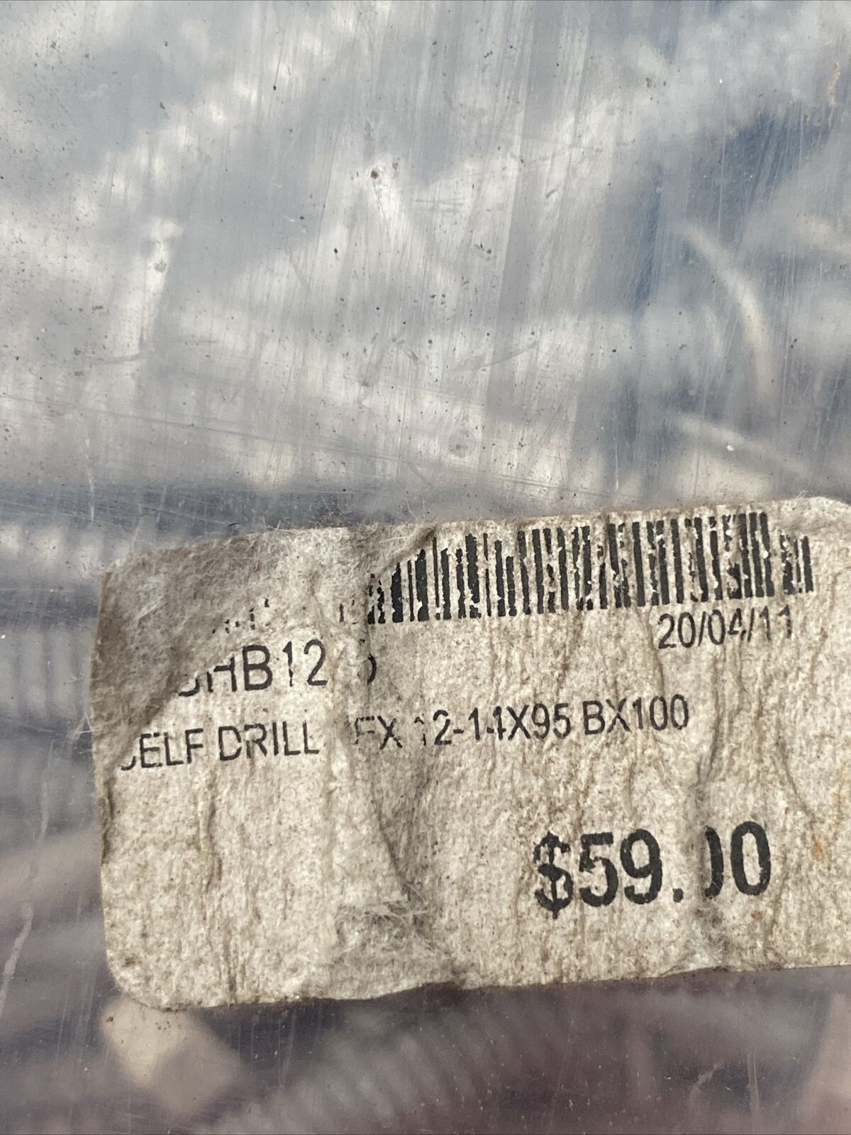 HEX HEAD Self Drill Screws W Washer Galvanised 12-14 x 95mm Box of 150 NOS