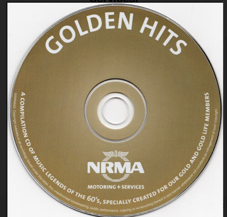 CD GOLDEN HITS NRMA Motoring + Services Compilation Legends Of The 1960’s