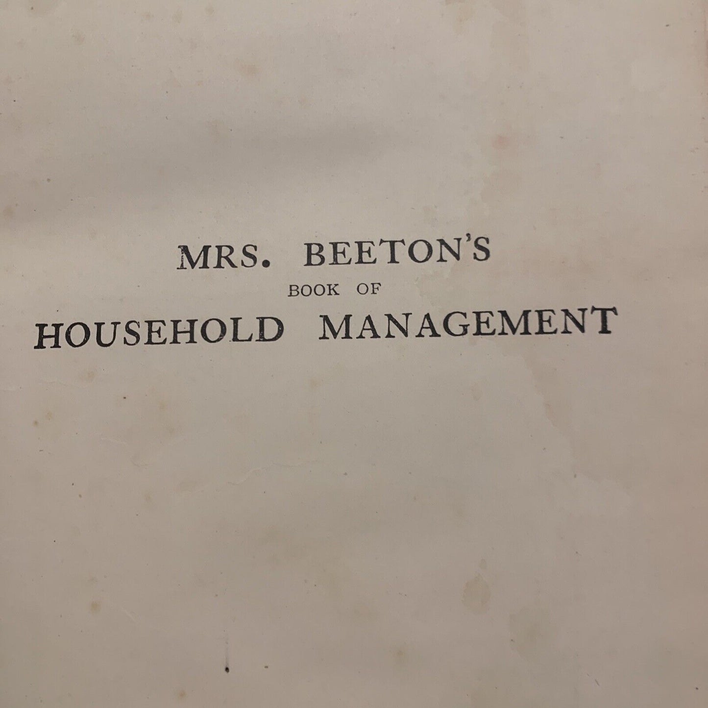 Antique 1907 MRS BEETON’S Everyday Cookery Colour Plates Ward Lock HC BEETON