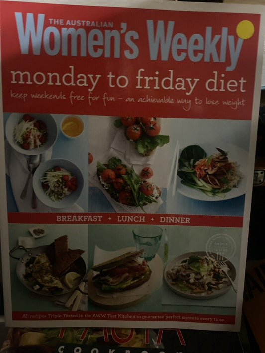 PB Cookbook MONDAY TO FRIDAY DIET  AUSTRALIAN WOMENS WEEKLY 2014 LG Recipes NEW