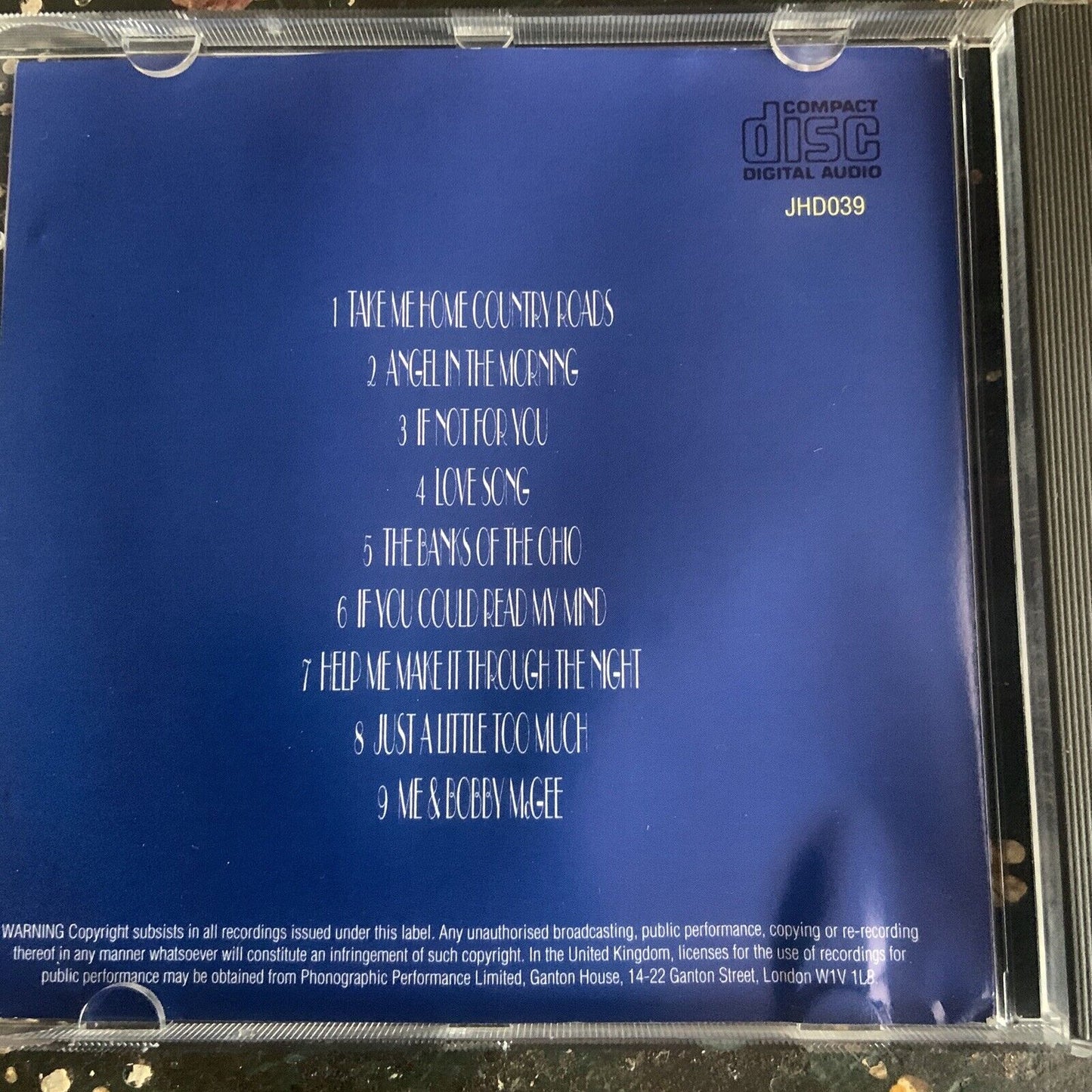 CD OLIVIA NEWTON JOHN The Bays of the Ohio Music Audio Cleaned Disc 1991 Rare