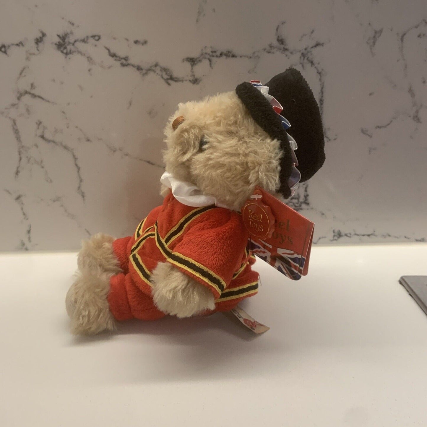 BEEFEATER TEDDY BEAR KEEL Toys British Yeoman GB Royal Guard 9" ER Britain Plush