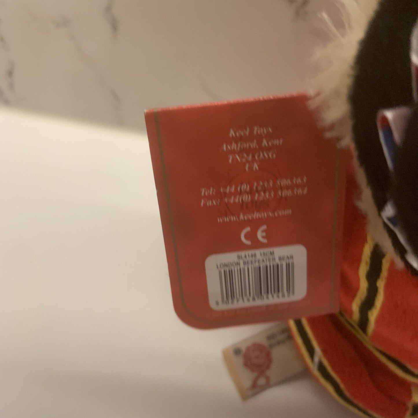 BEEFEATER TEDDY BEAR KEEL Toys British Yeoman GB Royal Guard 9" ER Britain Plush