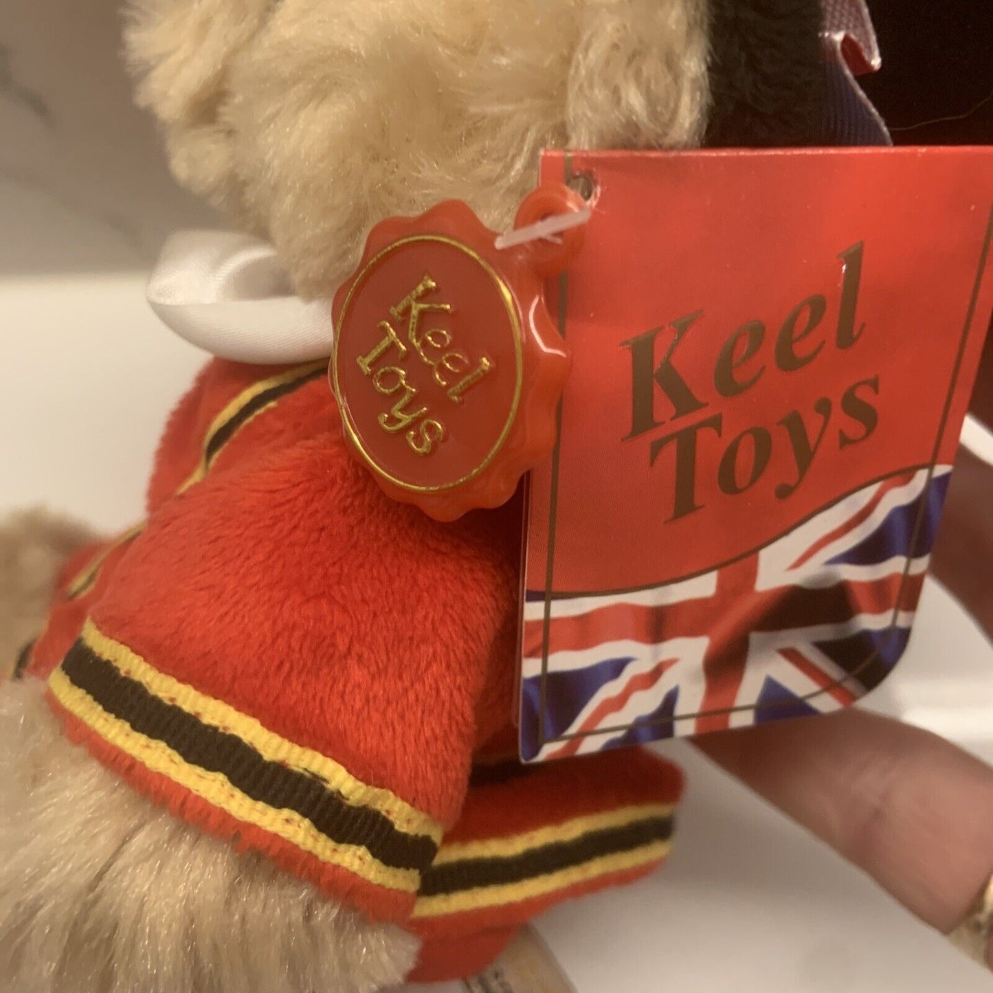 BEEFEATER TEDDY BEAR KEEL Toys British Yeoman GB Royal Guard 9" ER Britain Plush